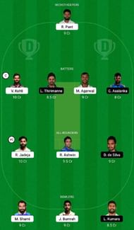 IND vs SL 2nd Test Dream11 Fantasy Tip #1